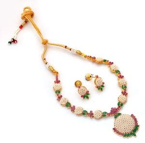 Jewar Mandi Metal Multicolor Jewellery Set Price in India - Buy Jewar ...