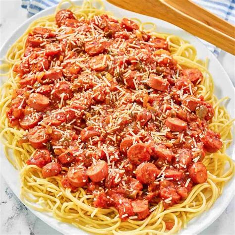 Hot Dog Spaghetti