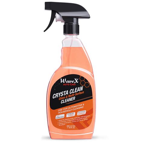 Wavex Car Glass Cleaner Crysta Clean 650 ml | Multi Surface ...