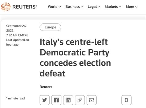 意大利中左翼政党民主党承认在大选中落败 将成为最大反对党_凤凰网