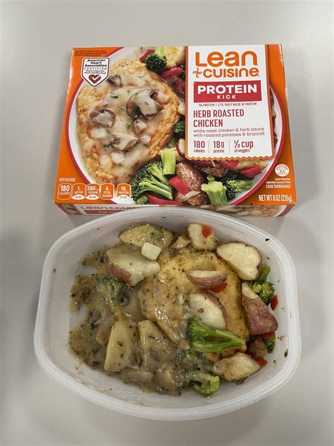 Lean Cuisine: Protein Kick; Herb Roasted Chicken : r/frozendinners