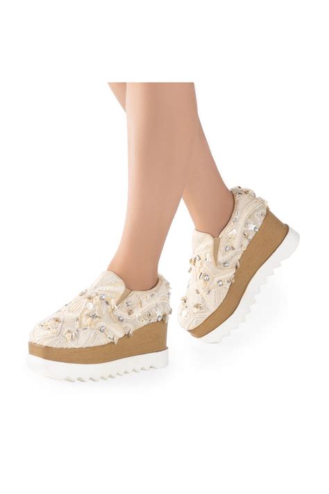Buy Paradise Signature Wedge Sneakers for Engagement/Reception | Anaar