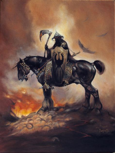 Frank Frazetta's Death Dealer by Coi-kins on DeviantArt