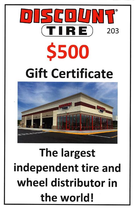 What Does Discount Tire Certificate Cover at Angela Milligan blog