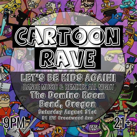 Cartoon Rave at The Domino Room, The Domino Room, Bend, 31 August to 1 ...