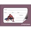 SRIS Cartoon Spiderman Sticker Student Book Sticker Name Slip for ...