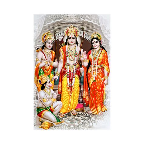 Dharvika Innovations Shree Ram Darbar Poster big size |Shri Ram Poster ...