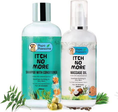 Buy PAPA PAWSOME Itch No More Shampoo with Conditioner, 250 Ml & Itch ...