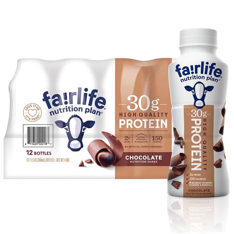 Fairlife Nutrition Plan Chocolate Protein Shake, 30g, Lactose-Free ...