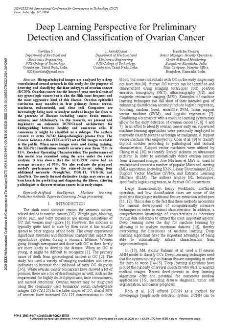 Deep Learning Perspective for Preliminary Detection and Classification ...