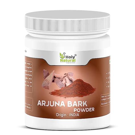 Holy Natural Arjuna Bark Powder (200gm), (Arjuna Chhal Powder) : Amazon ...