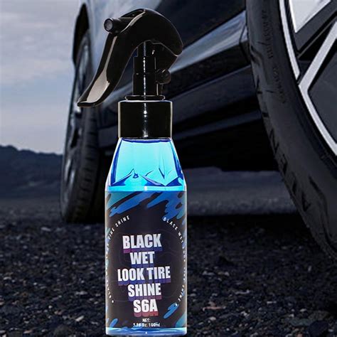 Black Wet Look Tire Shine Spray, UV Protection & Gloss | Inspire Uplift