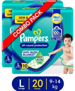 Pampers All Round Protection Diaper Pants, Anti Rash Blanket, Lotion ...