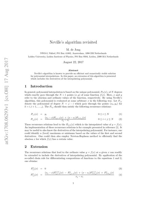 Image result for Aitken Neville Algorithm