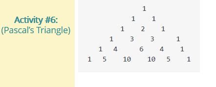 Image result for Pascal Triangle in C Using 2D Array