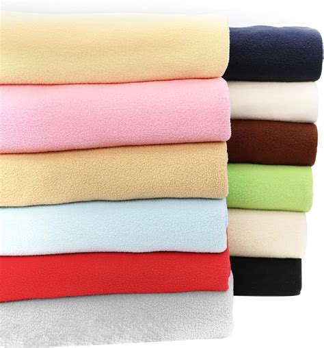 Amazon.com: 12PCS Solid Color Knitted Polar Fleece Fabric | 20''x20'' | Anti Pill Fabric ...