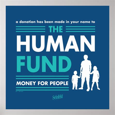 Seinfeld | The Human Fund Poster | Zazzle