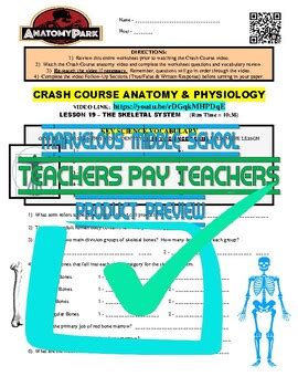 Image result for Crash Course Skeletal System