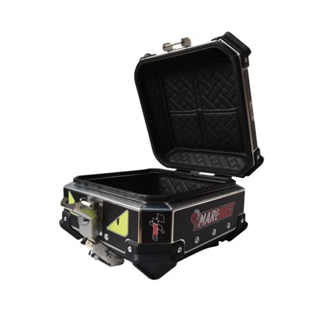 Aluminium 15 Litres Graphic Black Moto GP Top Box | Motocare