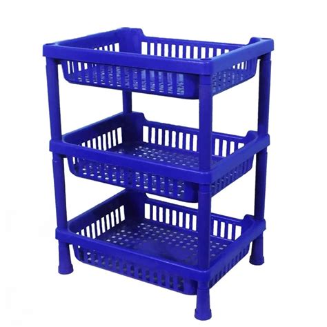 Suzec Multipurpose Plastic Trolley with Countertop Dish Rack for ...