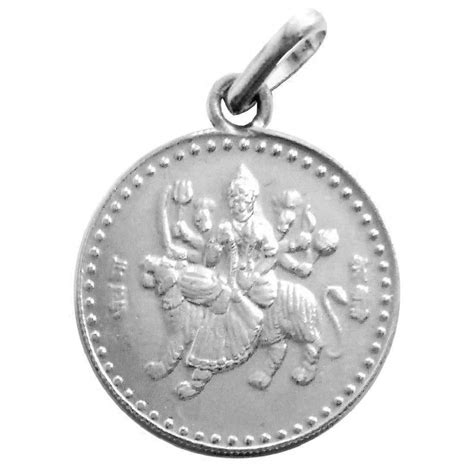 numeroastro Shri Durga Bisa Yantra Silver Locket | Pendant For Men ...
