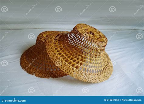 Asian Conical Hats. Bamboo Woven Hat. Woven Wooden Hat Craft Wood ...