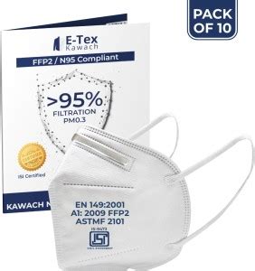 Kawach Kawach N95 Protective Face Mask with 5 Layered Filtration | N95 ...