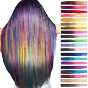 Diversa Hair Highlights Colored Hair Extension Clips for Girls & Women ...