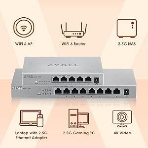 Amazon.in: Buy Zyxel 5-Port 100M/1G/2.5G Ethernet (RJ-45) Multi-Gigabit ...