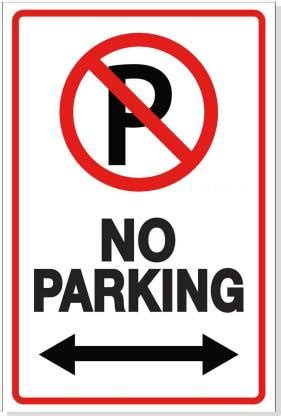 Vimatons NO PARKING Emergency Sign Price in India - Buy Vimatons NO ...