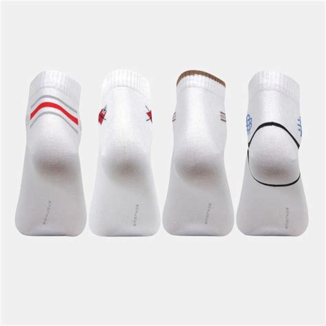 Men White Color Ankle length Socks - Pack Of 4 – BONJOUR