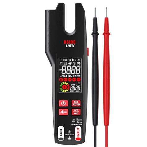 BSIDE U6X AC/DC Clamp-on Infrared Temperature Measurement Multimeter ...