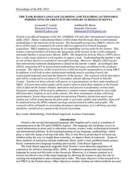 Task-Based Language Learning 的图像结果