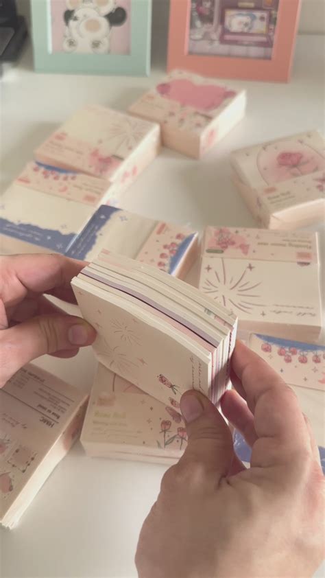 Vintage Morning Rose Sticky Notes Memo Pad ( 1 Set ) – The Magic Trunk