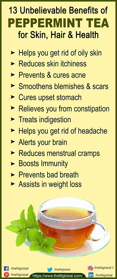How Peppermint Tea Benefits Skin, Hair, and Your Overall Health ...