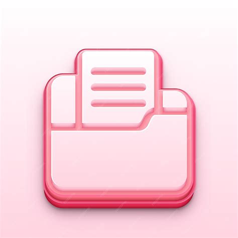 Premium Vector | 3D Pink Folder Icon for File Management and ...