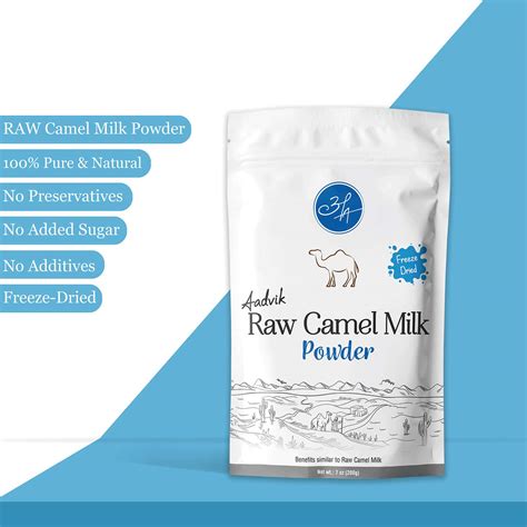 Buy AADVIK RAW CAMEL MILK POWDER MADE FROM UNPASTEURIZED CAMEL MILK ...