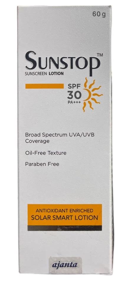 Sunstop 30 Sunscreen Lotion - (60 g) : Amazon.in: Beauty