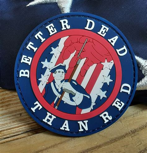 Better Dead than Red 1950s hooked back tactical morale patch | #3889102792