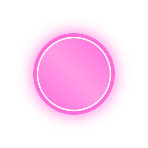 Neon Pink Circle Banner, Neon Circle 10983545 PNG