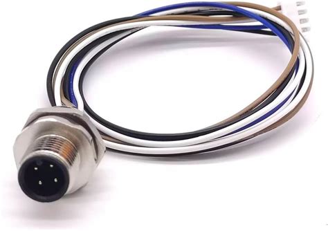 Elecbee Male Panel Mount Connector M12 4Pin Rear India | Ubuy