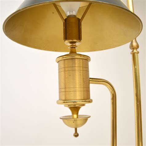 1930s Vintage Brass and Marble Floor Lamp For Sale at 1stDibs