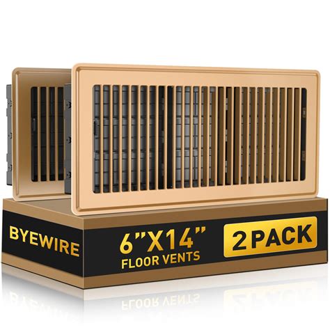 Floor Register Fits 6x14 and 14x6 Duct Opening, Heavy Duty Steel ...