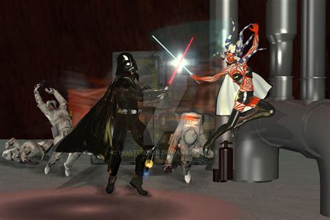 DESTINY: AHSOKA vs VADER by hisstorymn on DeviantArt