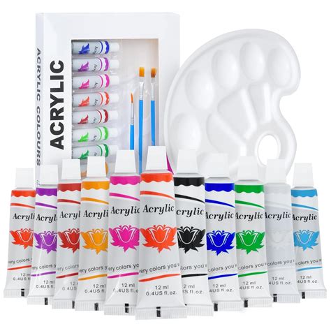ABOUT SPACE Acrylic Paint Set - (12 colors x 12 ml) Multicolour Non ...