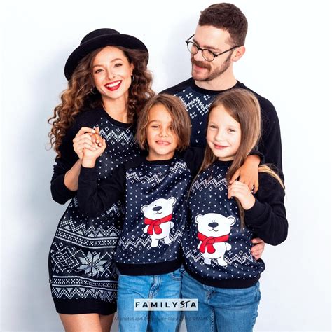Family Christmas Sweaters Matching Christmas Outfits Family Clothing ...