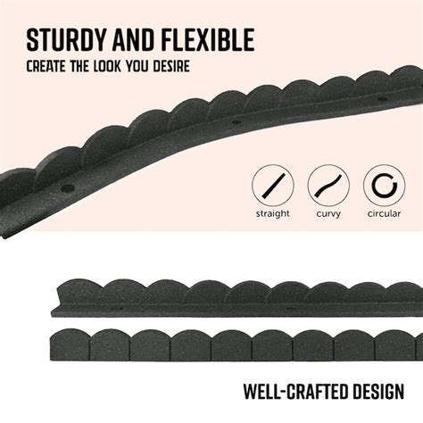 GroundSmart 4-ft x 3-in Sea Scallop 6 -Pack IMC Outdoor Living Rubber ...