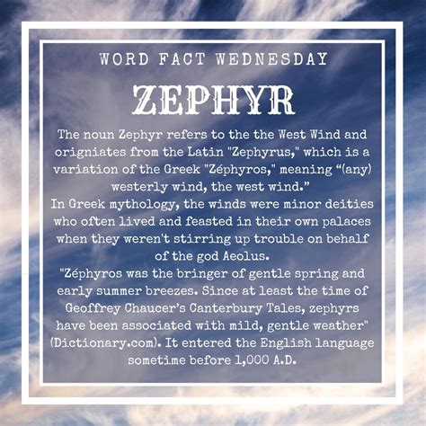 Define Zephyr at Jennifer Lyman blog