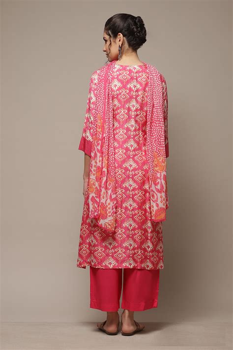 Coral Modal Straight Kurta Palazzo Suit Set