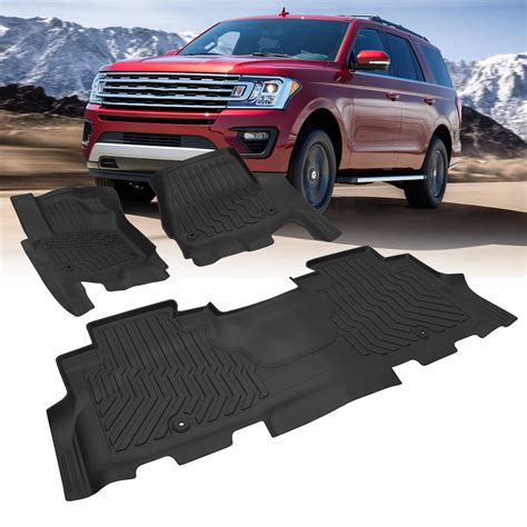 Floor Mats for 2018-2024 Ford Expedition 2018-2021 Lincoln Navigator ...